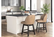 ashy brown inch & over bar seat stool   