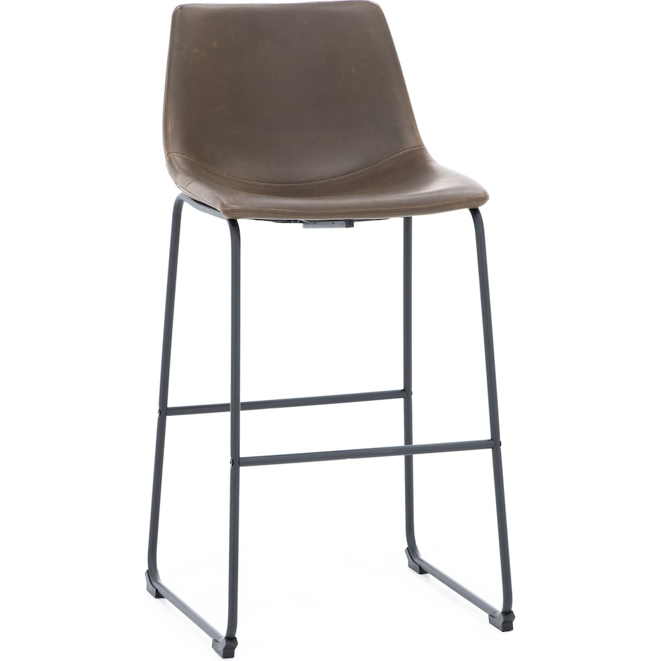 ashy brown inch & over bar seat stool   