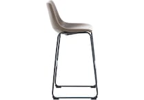ashy brown inch & over bar seat stool   