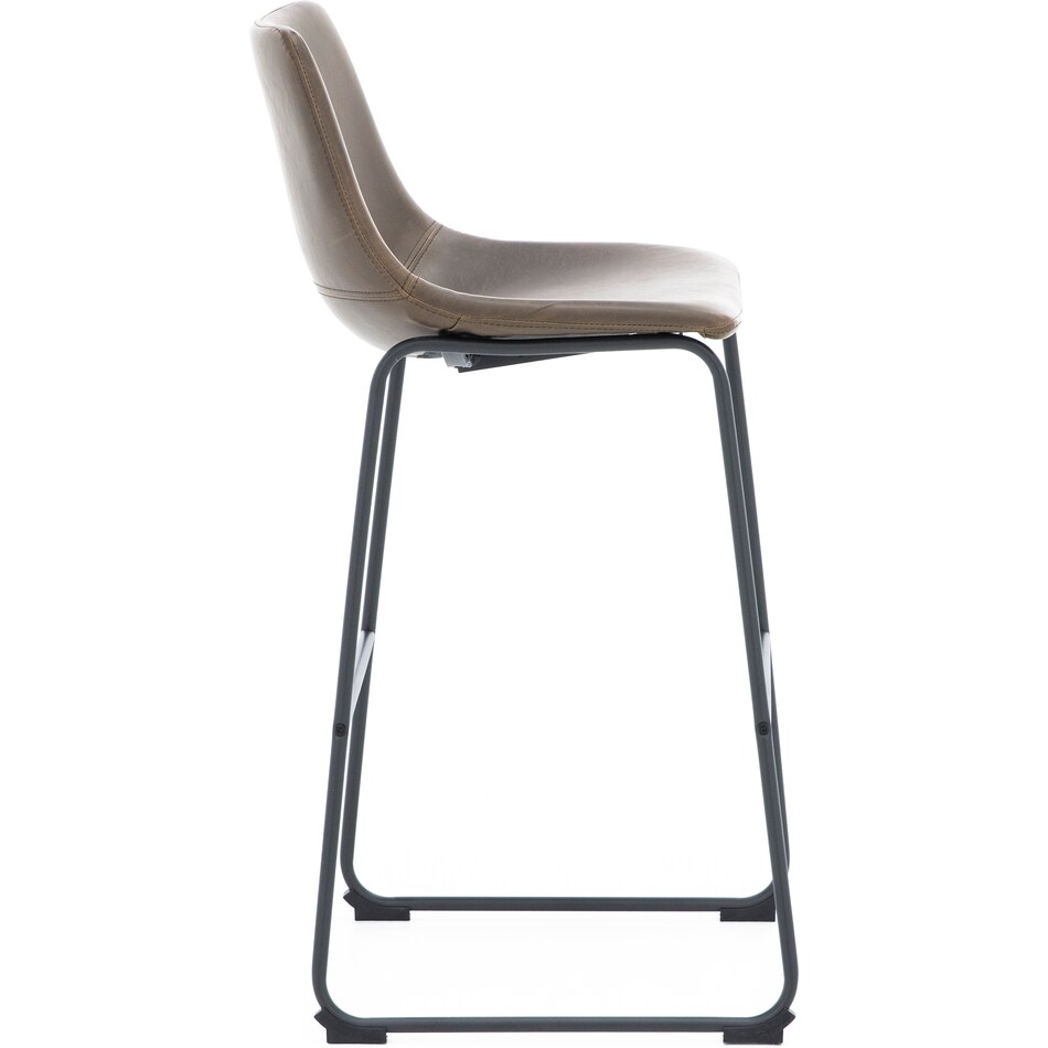 ashy brown inch & over bar seat stool   