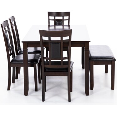 Bentley 6-Pc. Dining Set Includes Bench