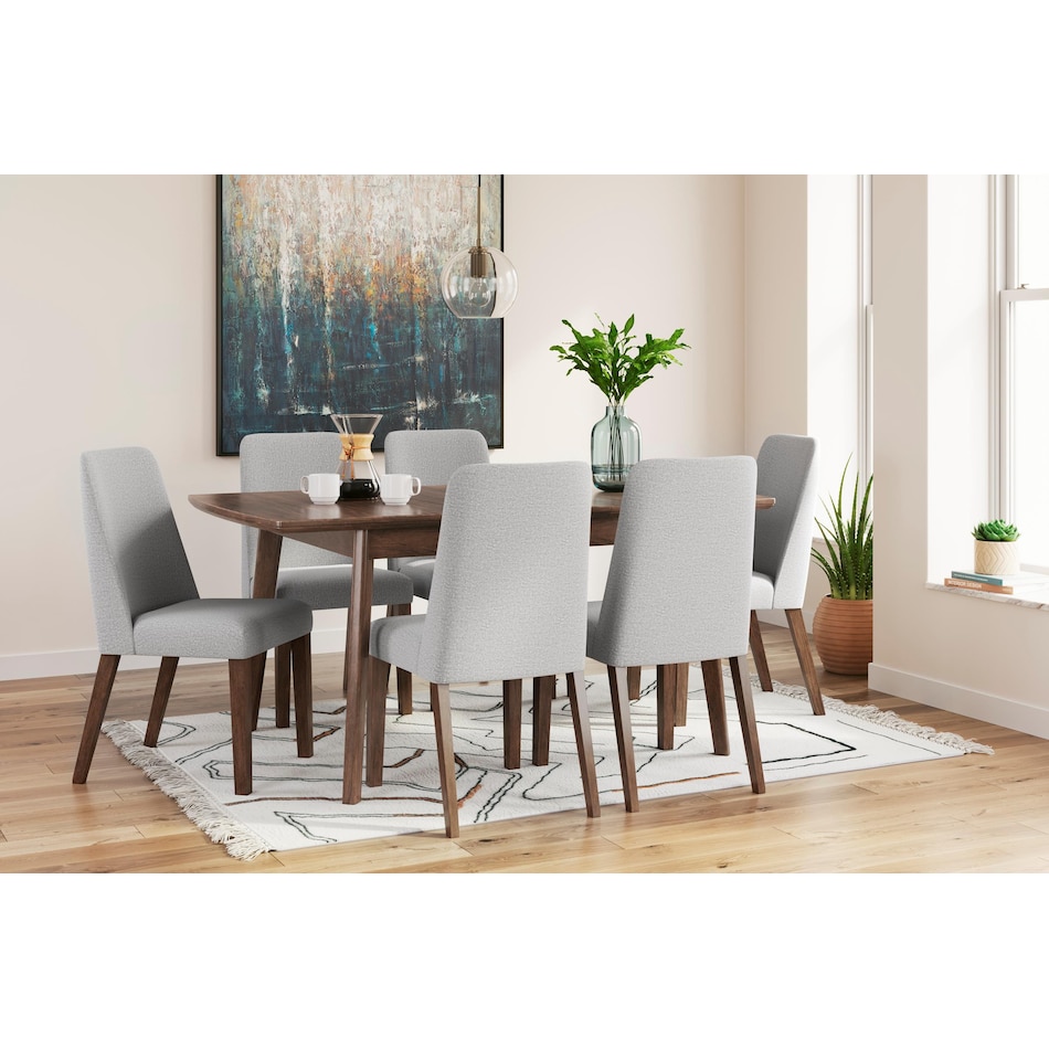 ashy brown inch standard height rectangle   