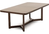 ashy brown inch standard height rectangle   