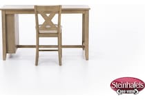 ashy brown inch counter height rectangle  image   