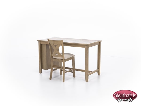 ashy brown inch counter height rectangle  image   