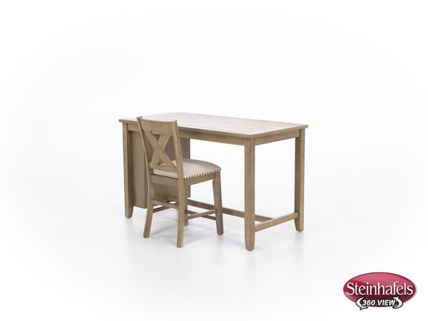 ashy brown inch counter height rectangle  image   