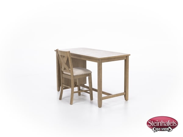 ashy brown inch counter height rectangle  image   