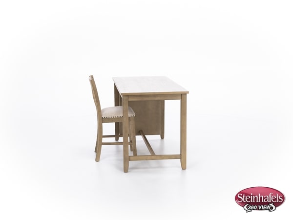 ashy brown inch counter height rectangle  image   