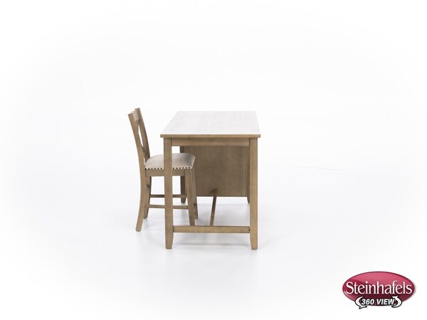 ashy brown inch counter height rectangle  image   