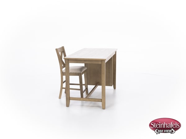 ashy brown inch counter height rectangle  image   