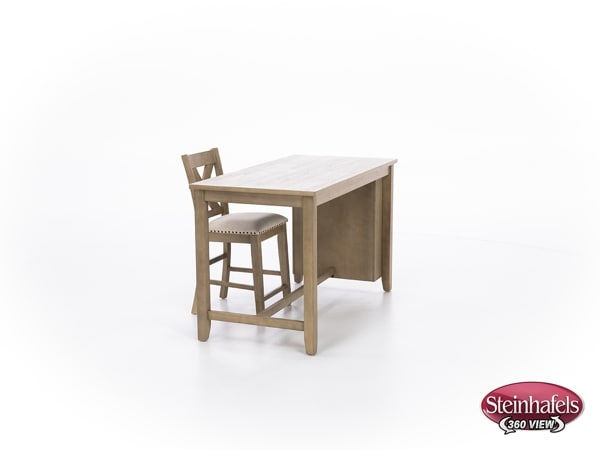 ashy brown inch counter height rectangle  image   