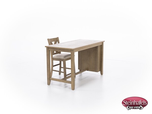 ashy brown inch counter height rectangle  image   