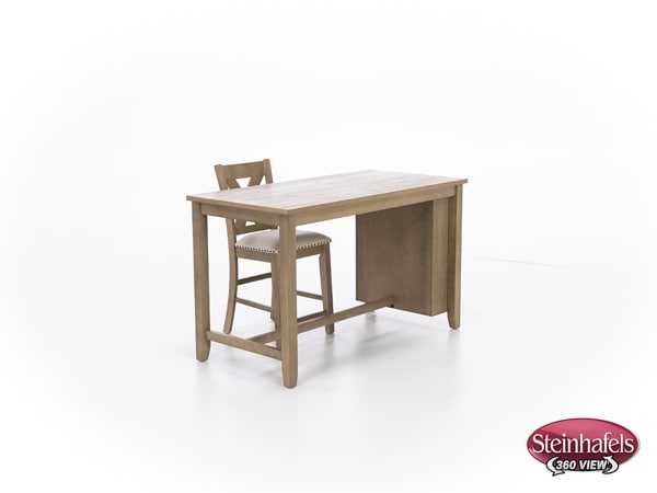 ashy brown inch counter height rectangle  image   