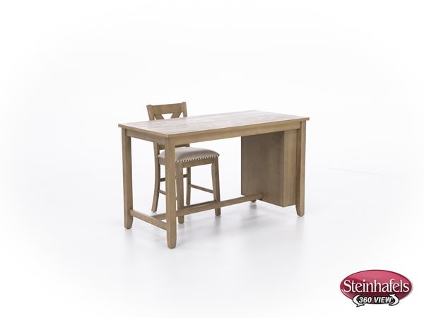 ashy brown inch counter height rectangle  image   