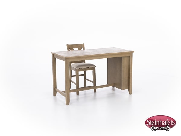 ashy brown inch counter height rectangle  image   