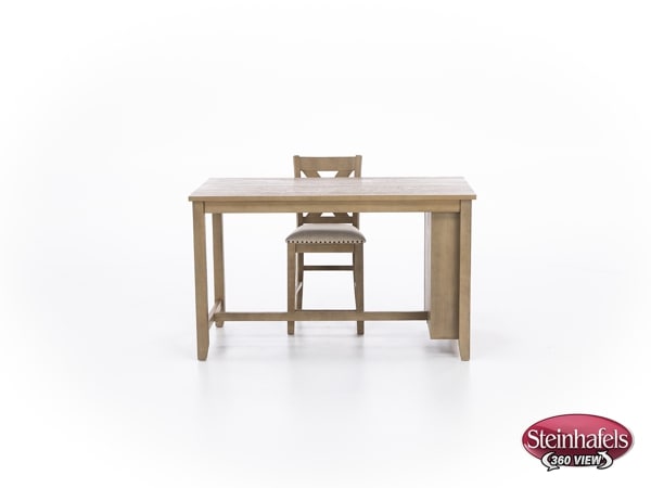 ashy brown inch counter height rectangle  image   