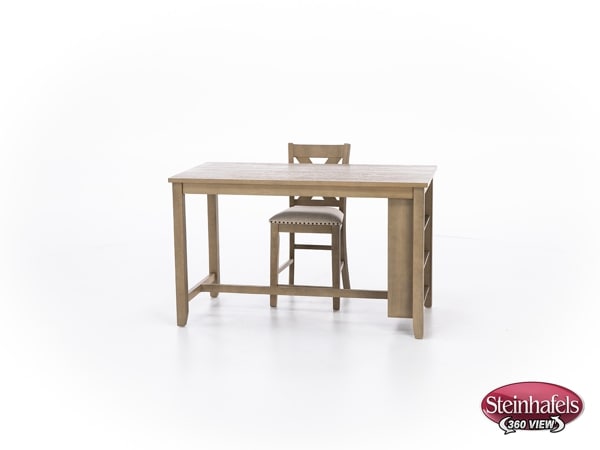 ashy brown inch counter height rectangle  image   