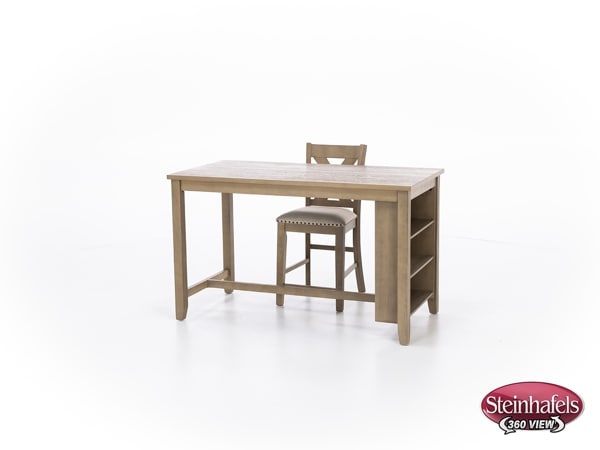 ashy brown inch counter height rectangle  image   