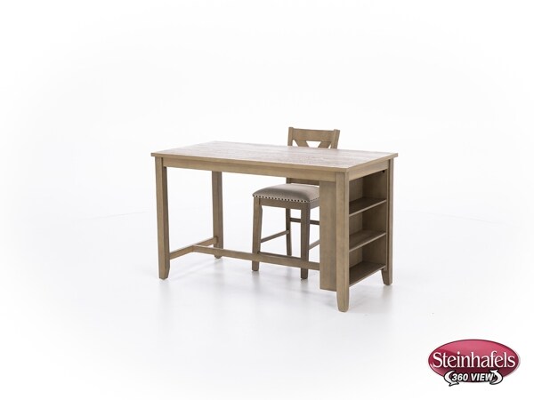 ashy brown inch counter height rectangle  image   