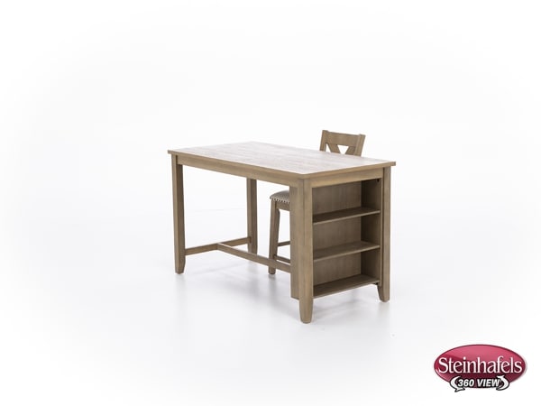 ashy brown inch counter height rectangle  image   