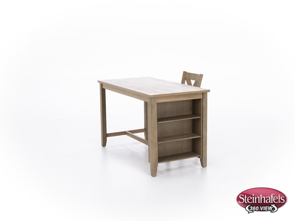 ashy brown inch counter height rectangle  image   