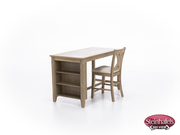 ashy brown inch counter height rectangle  image   