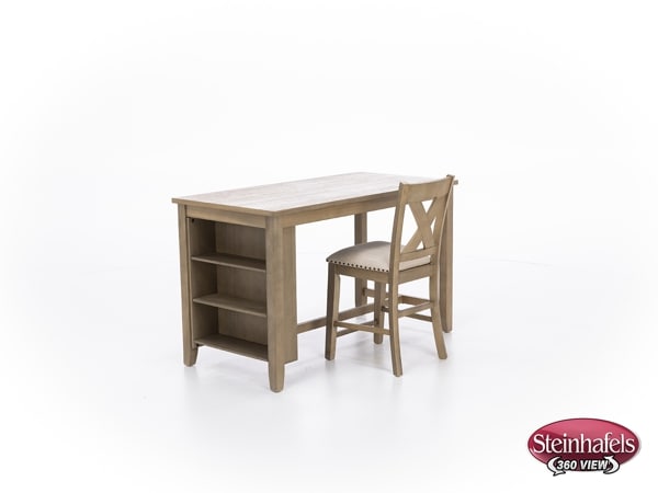 ashy brown inch counter height rectangle  image   