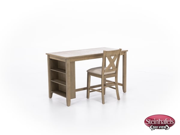 ashy brown inch counter height rectangle  image   