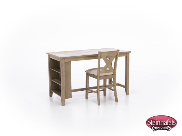 ashy brown inch counter height rectangle  image   