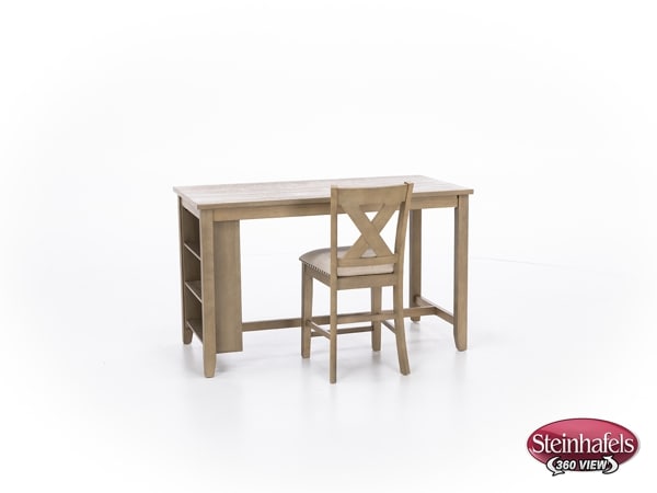 ashy brown inch counter height rectangle  image   