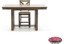 ashy brown inch counter height rectangle  image   