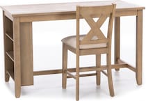 ashy brown inch counter height rectangle   