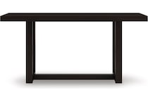ashy brown inch bar height table rectangle   
