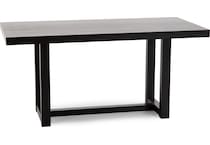 ashy brown inch bar height table rectangle   