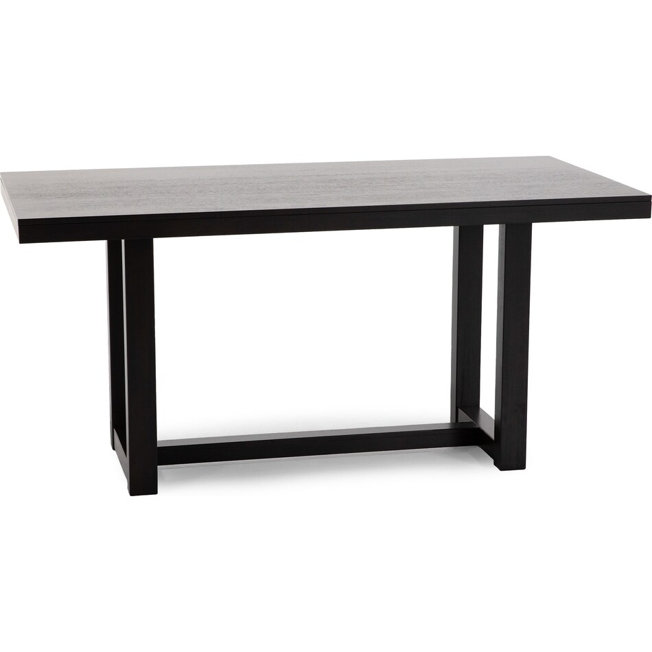 ashy brown inch bar height table rectangle   