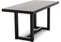 ashy brown inch bar height table rectangle   