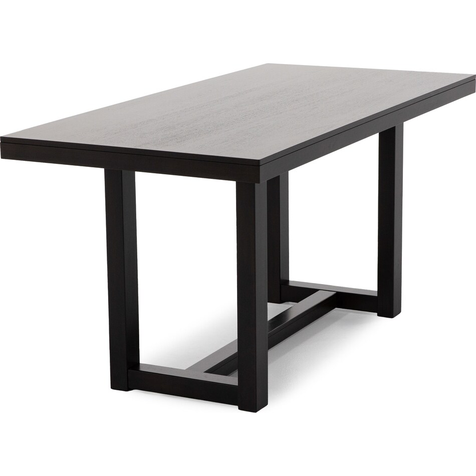 ashy brown inch bar height table rectangle   