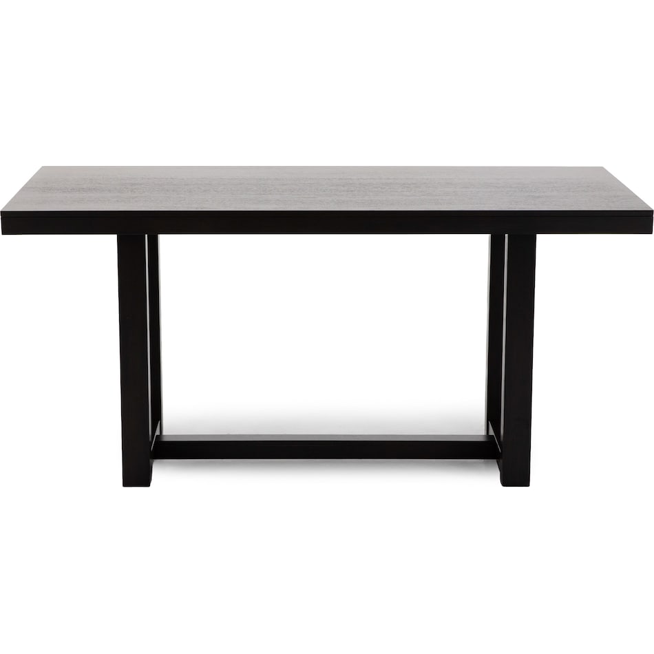 ashy brown inch bar height table rectangle   
