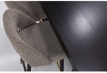 ashy brown inch bar height table rectangle   