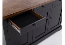 ashy brown black back bar   