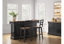 ashy brown black bar   