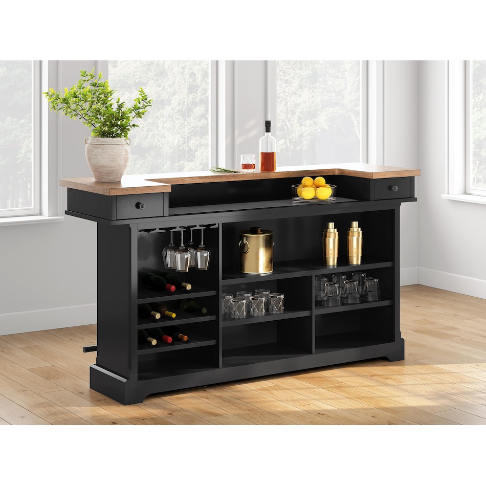 ashy brown black bar   