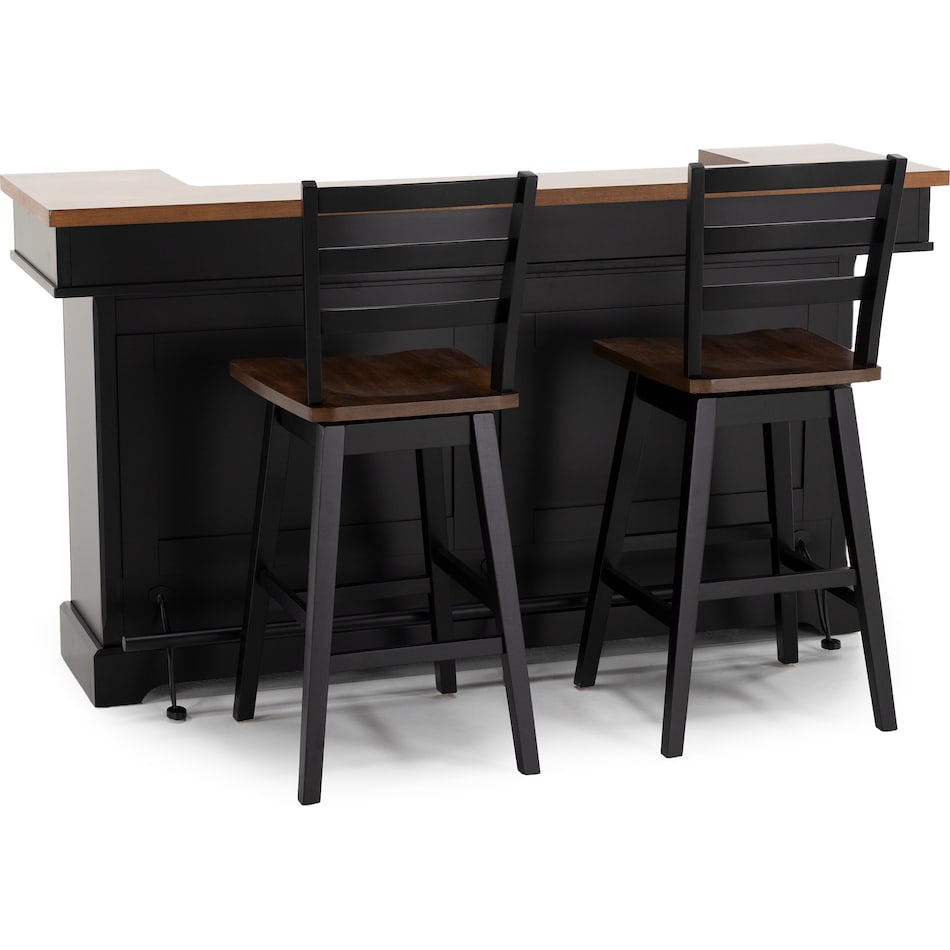 ashy brown black bar   