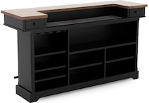 ashy brown black bar   