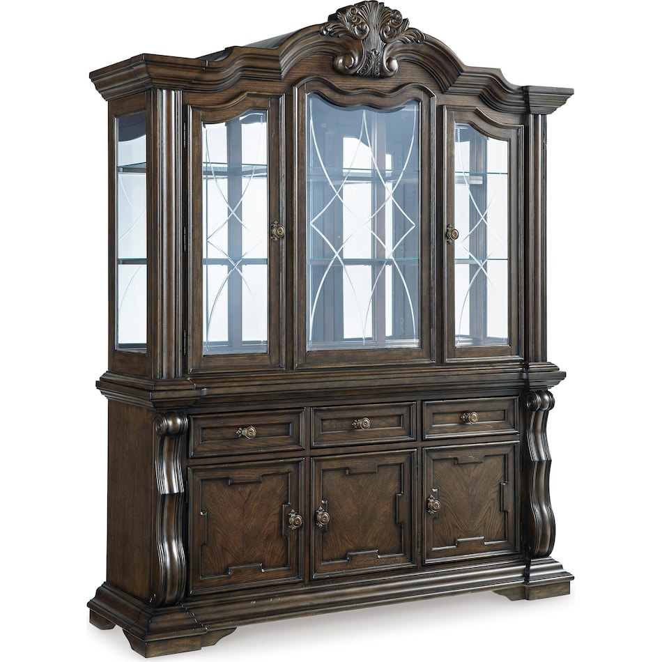 ashy brown buffet server sideboard p  