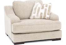 ashy brown chair and a half   