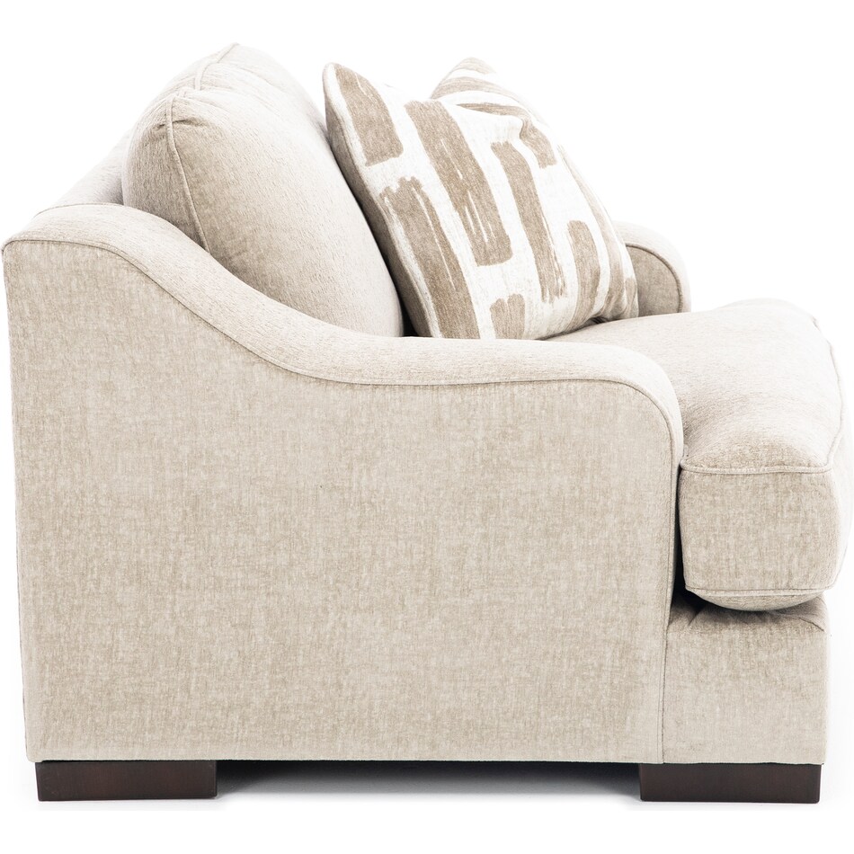 ashy brown chair and a half   