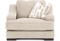 ashy brown chair and a half   