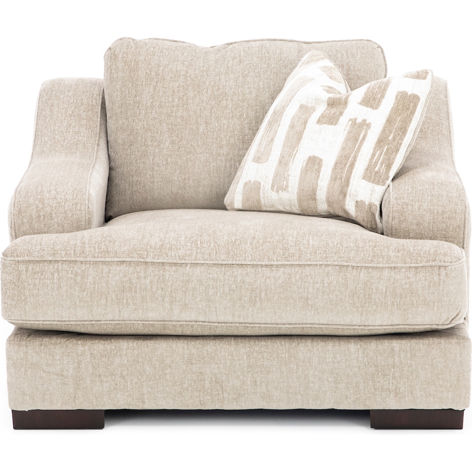 ashy brown chair and a half   