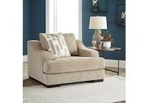 ashy brown chair and a half   